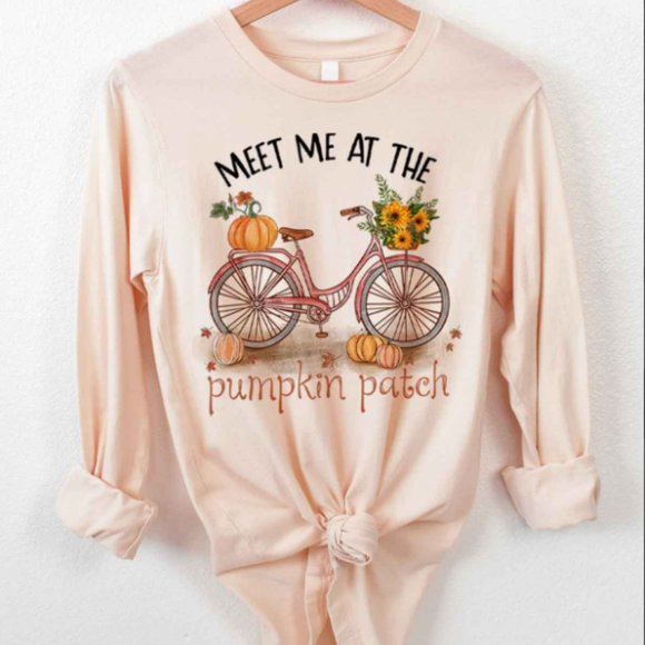 "Pumpkin Patch" Long Sleeve Tee - Picture 1 of 4
